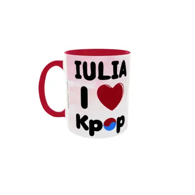 I love kpop (numele dorit), cana ceramica, 330ml, cgs1825